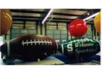 football - giant helium balloon footballs - great college and university football helium balloons