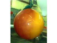 Peach helium balloon - great for fairs! helium balloons of all shapes and sizes available.
